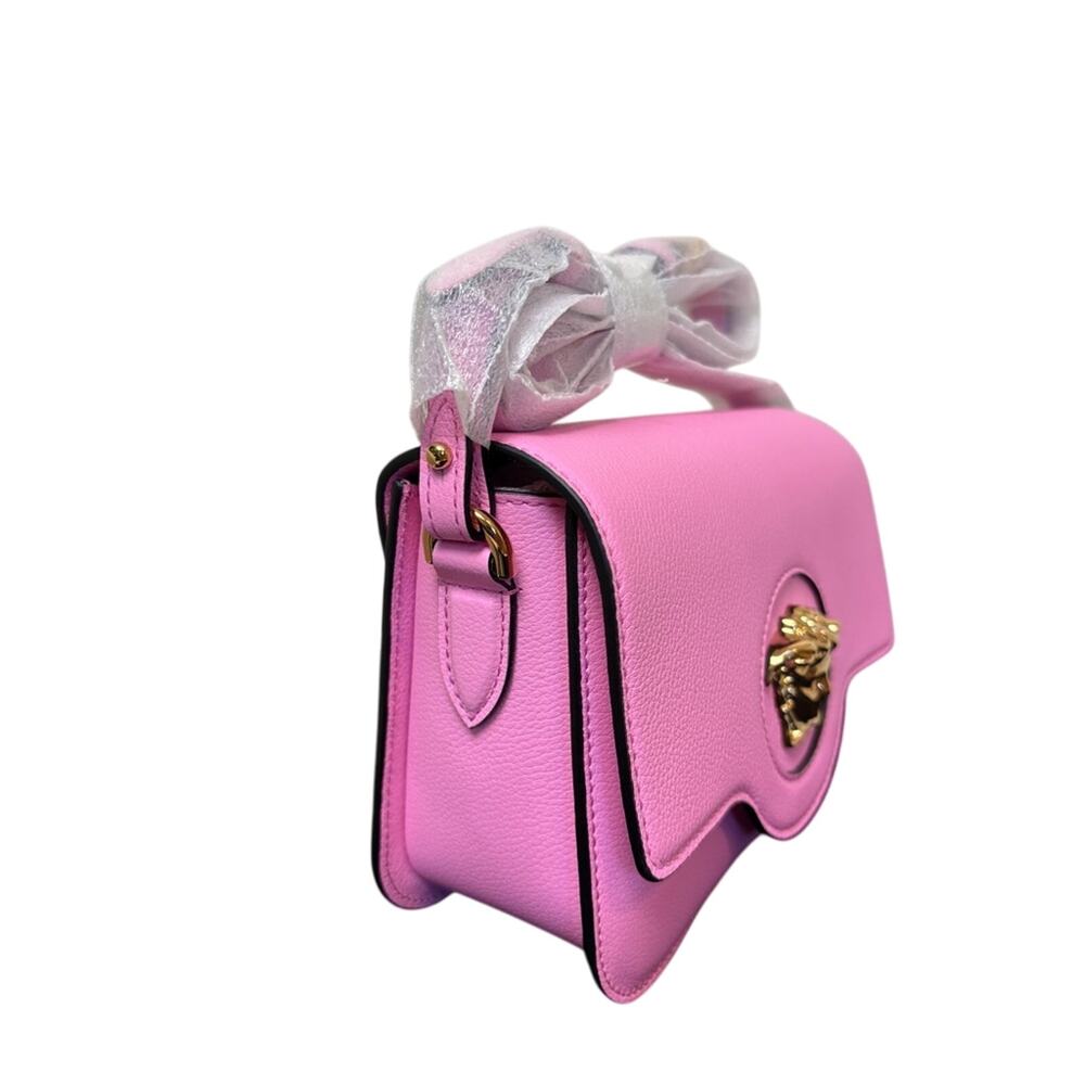 Versace Pink Leather Medusa Crossbody Bag - Picture 5 of 14